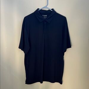 D. Algo Men's Sleek Black Polo Shirt